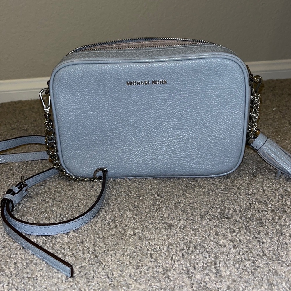 Michael Kors Baby Blue Crossbody Purse